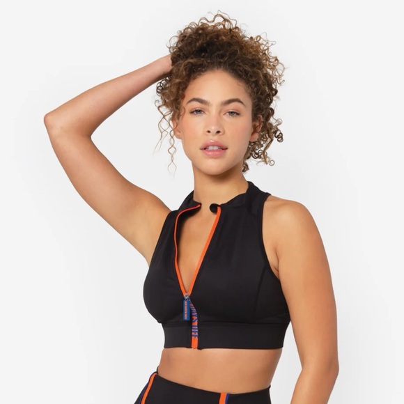 No Days Off Zip Crop Top Bra. Black. XS/S. No flaws! - Picture 1 of 4